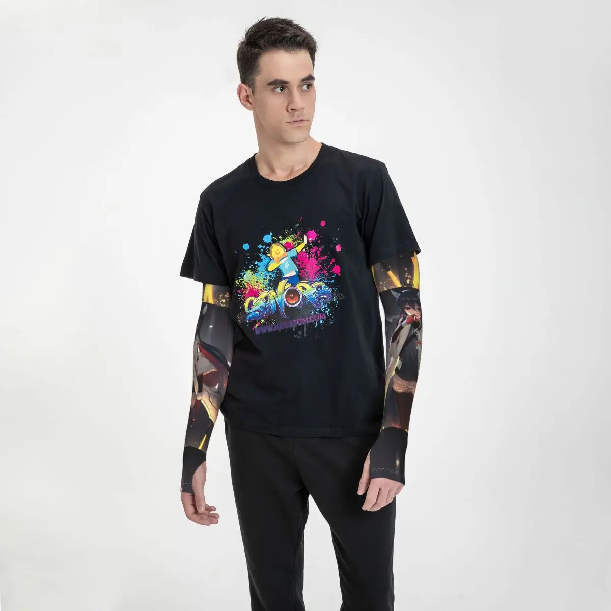 

Arknights Sun Protection Arm Sleeves With Thumb Holes for Men & Women