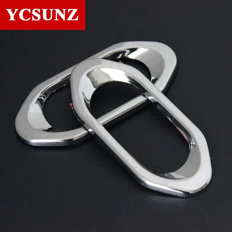 

car side vent light lamp parts cover Chrome Accessories For Nissan Frontier Navara D40 2006 2007 2008 2009 2010 2011 2012 2013