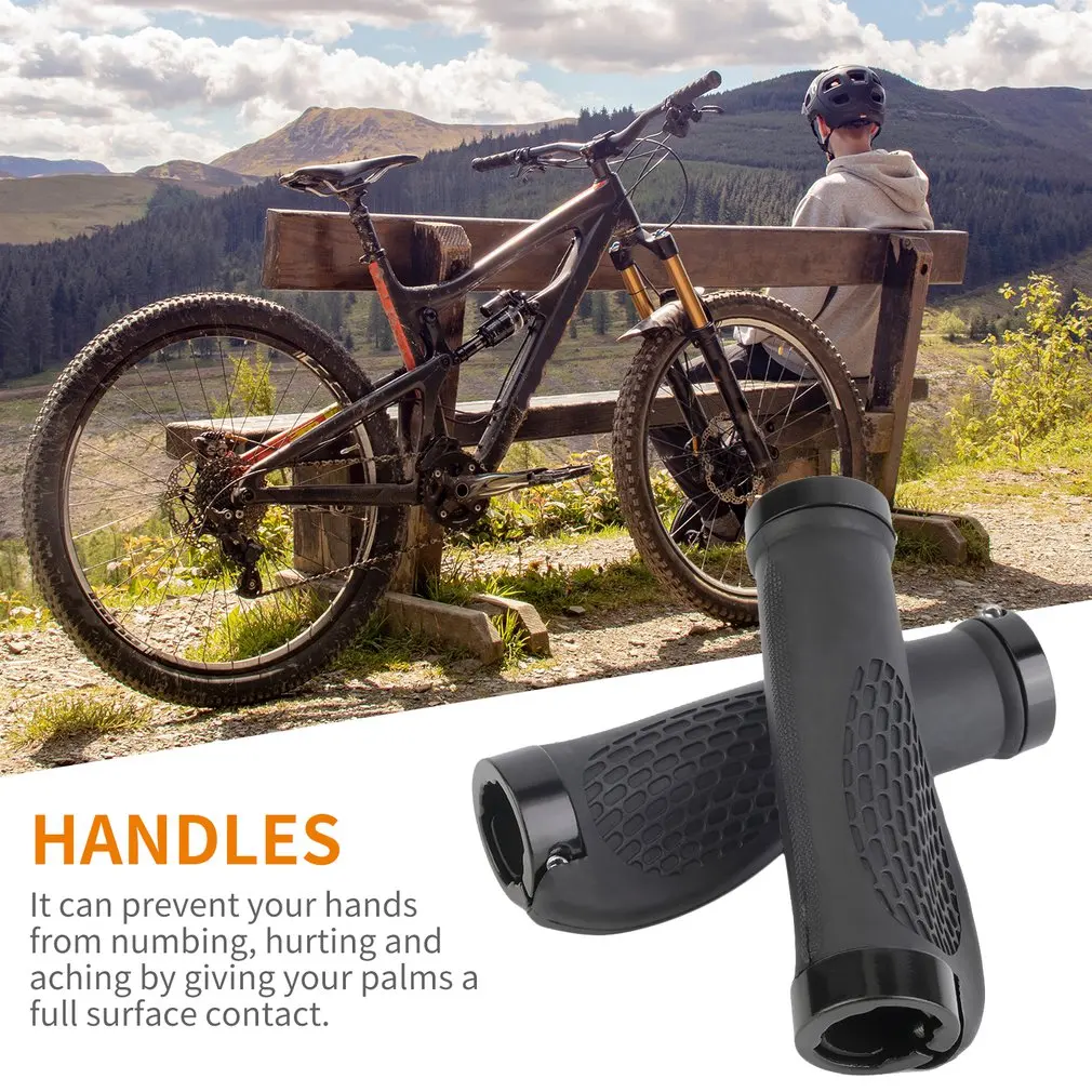 

1 Pair MTB Road Cycling Skid-Proof Grips Anti-Skid Rubber Bicycle Grips Mountain Bike Lock On Bicycle Handlebars Grips Wholesell