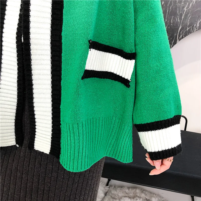 2019 новый осенне-зимний теплый толстый кардиган женский Свободный Повседневный