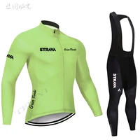 2018 autumn long sleeve autumn slim sports jersey mountain bike bike suit cycling sportswear pro strava team jersey black