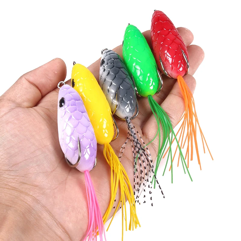 1 шт./уличная зимняя рыболовная приманка с головой змеи Thunder Frog Мягкая 12 см/10 г