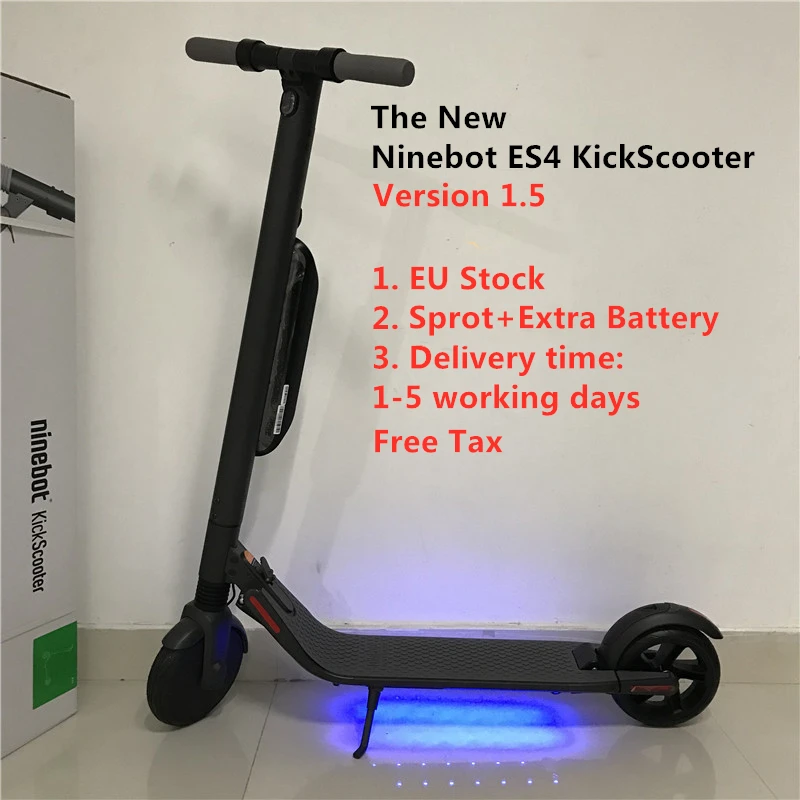 ЕС Стоковая новый оригинальный Ninebot ES4 / ES2 KickScooter версия 1 5 складной умный