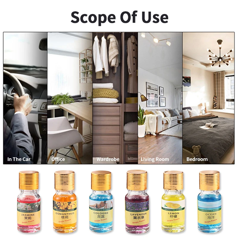 Натуральные автомобильные эфирные масла для освежения воздуха диффузоры