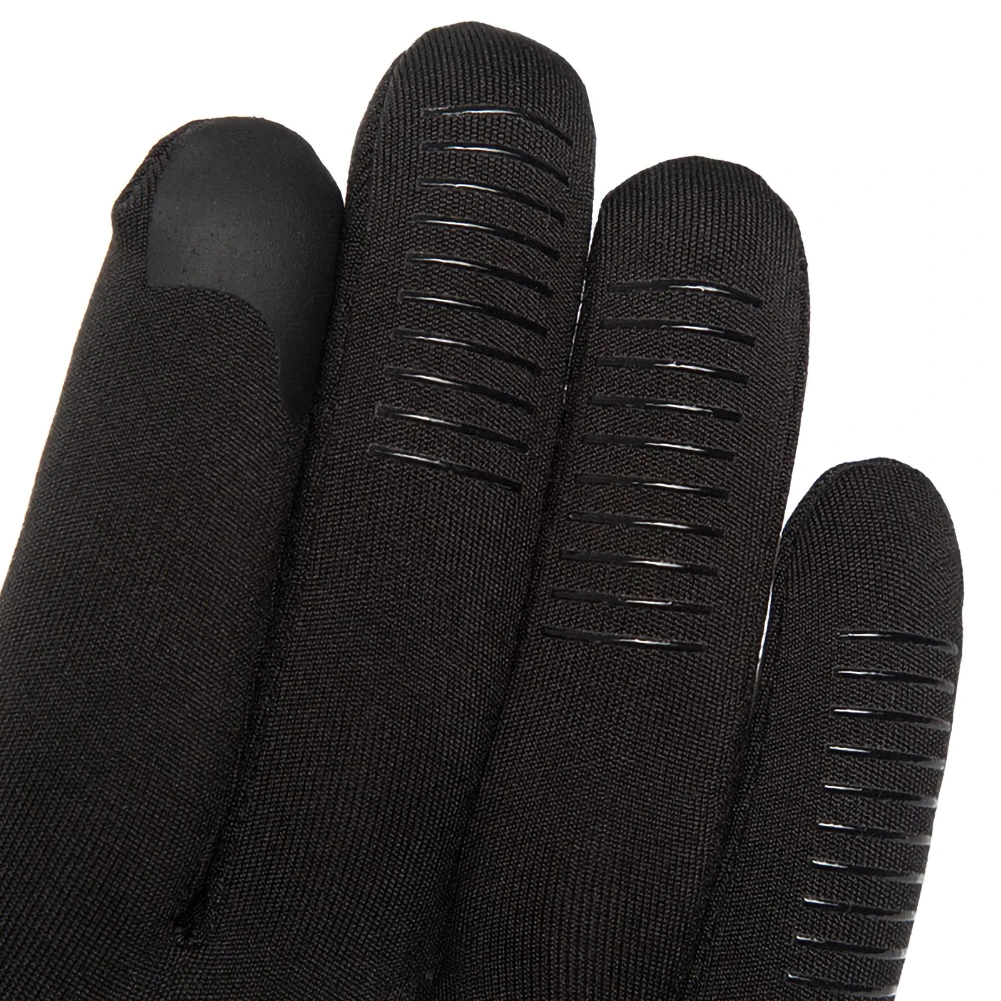

Thermal Touchscreen Gloves Non-slip and Comfortable Polyester (Black) Suitable for Skiing and Horse Riding