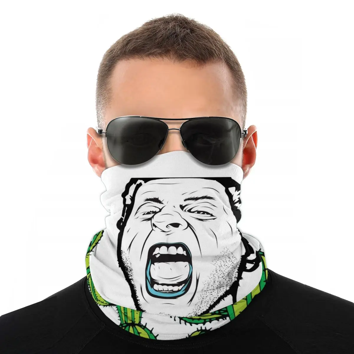

Mike's Lipstick Cactu Scarf Half Face Mask Unisex Halloween Neck Gaiter Neck Bandanas Multi-functional Headwear Biking Hiking