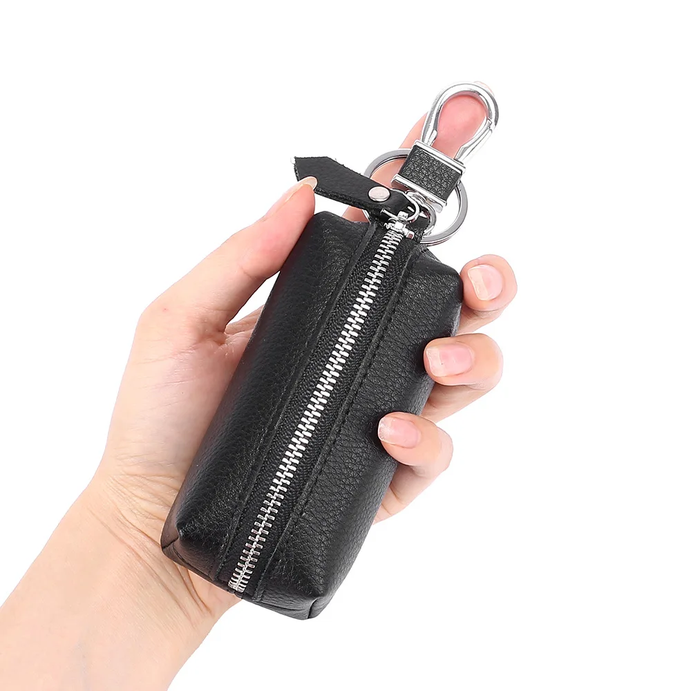 Кошелек для ключей из натуральной кожи мужчин на молнии | Багаж и сумки