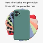 Оригинальный чехол из жидкого силикона с полной линзой для Apple iPhone 11 Pro MAX, чехол для iphone 11, роскошные чехлы без логотипа, чехол, чехол