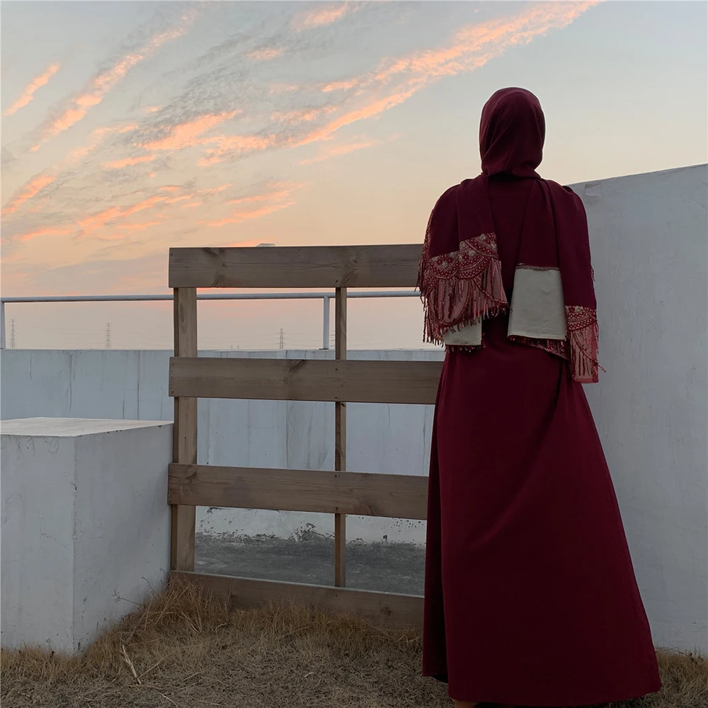 Рамадан кимоно абайя Дубайский хиджаб мусульманское платье для женщин Caftan Marocain