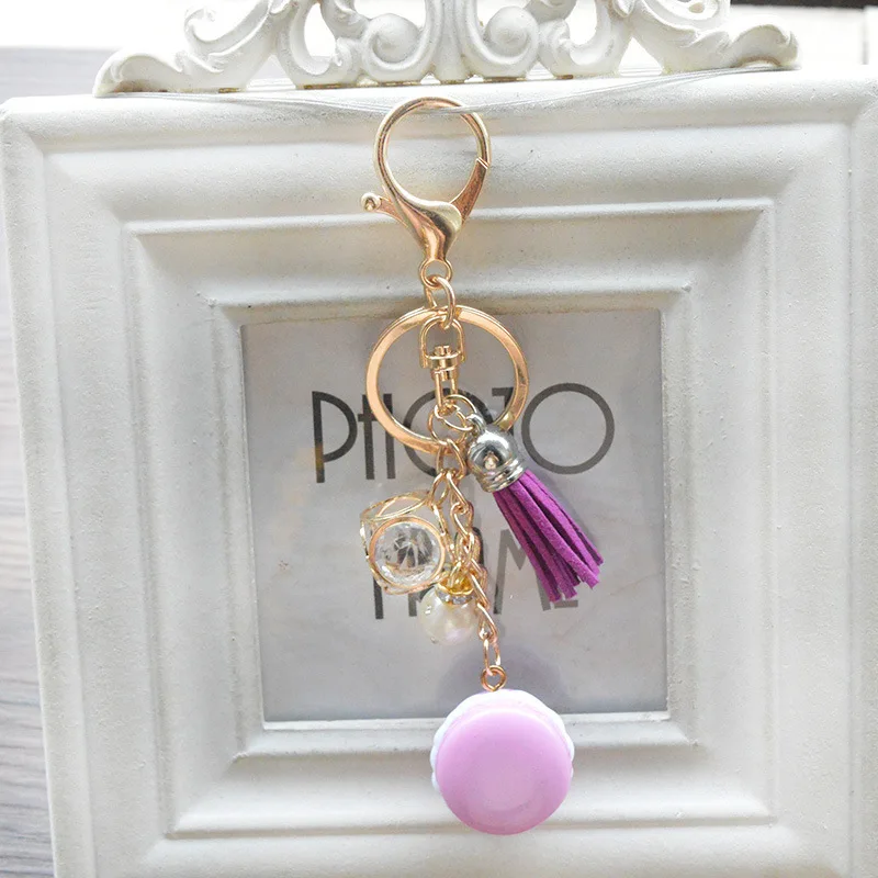 Новинка брелок для торта Модное Автомобильное кольцо ключей женская сумка