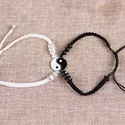 Модный плетеный браслет в китайском стиле для пары, аксессуары из сплава Тай Чи в стиле ретро, плетеная веревка ручной работы, ювелирные изделия для друзей