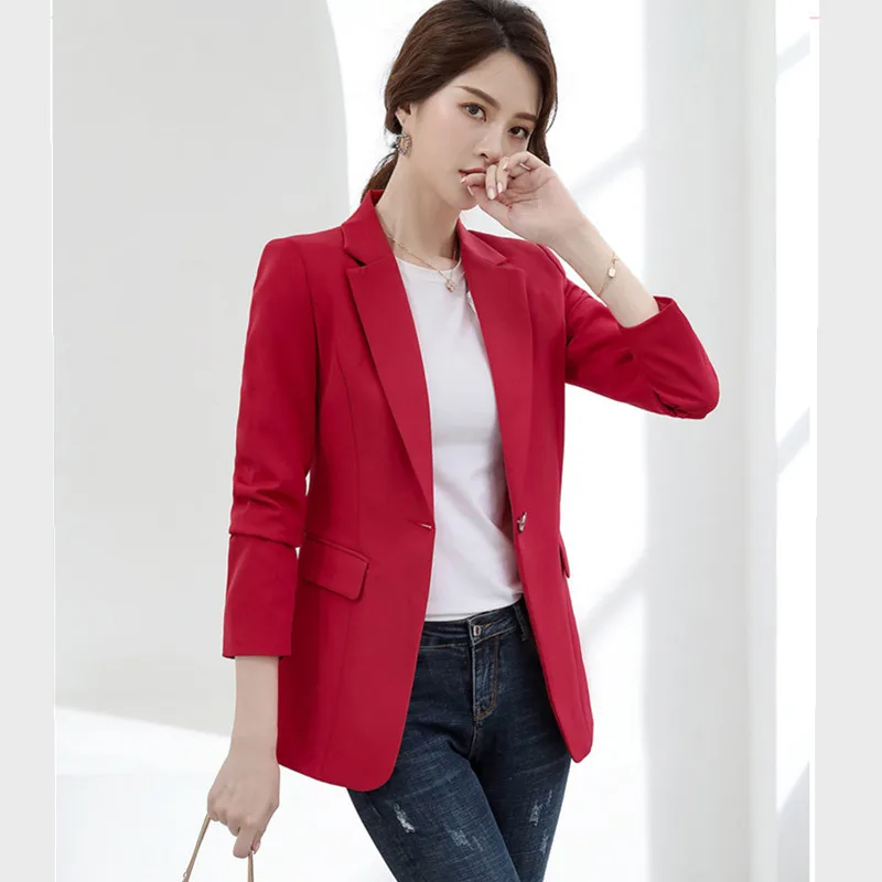 

2020 spring and autumn new Korean fashion slim temperament casual all-match lady suit jacket