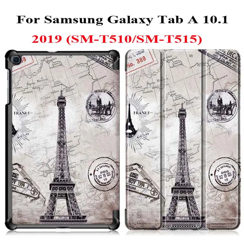 2019 FGTT Ультратонкий чехол для samsung Tab A 10,1 T580 T585 T510 T515 чехол для планшета для samsung Galaxy Tab A 10,1 чехол - Цвет: 2019 FGTT