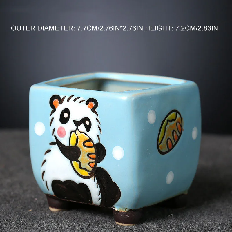 Креативный керамический геометрический цветочный горшок с бриллиантами простой