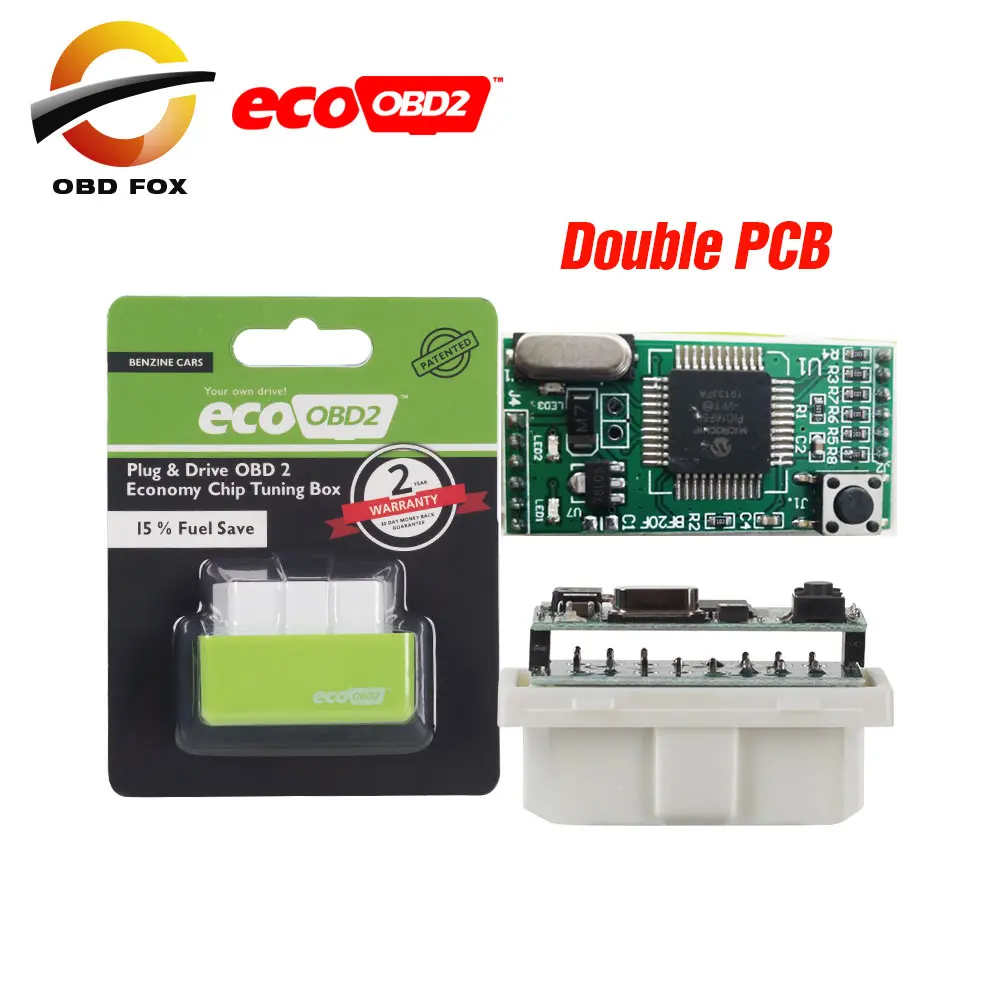 15% экономия топлива EcoOBD2 чип Тюнинг Коробка Эко OBD2 бензин вилка для автомобилей и
