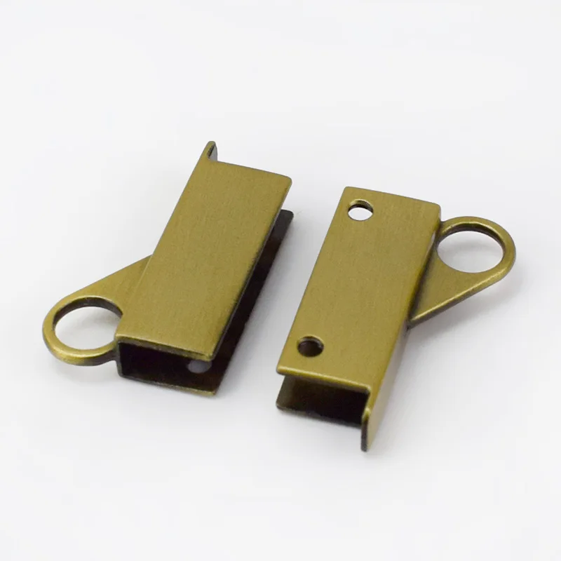 brushantiquebrass 2/5 пар Высокое качество сумка боковой зажим с металлическими пряжками и винт Сумки из натуральной кожи ремень ручки соединительные крючки сумка вешалка застежка-сделай сам кожевенное ремесло - Цвет: brushantiquebrass
