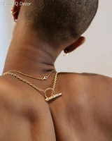 amazing brass t bar choker necklaces punk statement designer t show runway gown sweety boho amazing jewelry