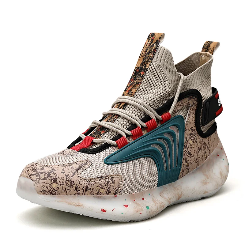 Мужские кроссовки для бега летняя спортивная обувь на толстой подошве и занятий