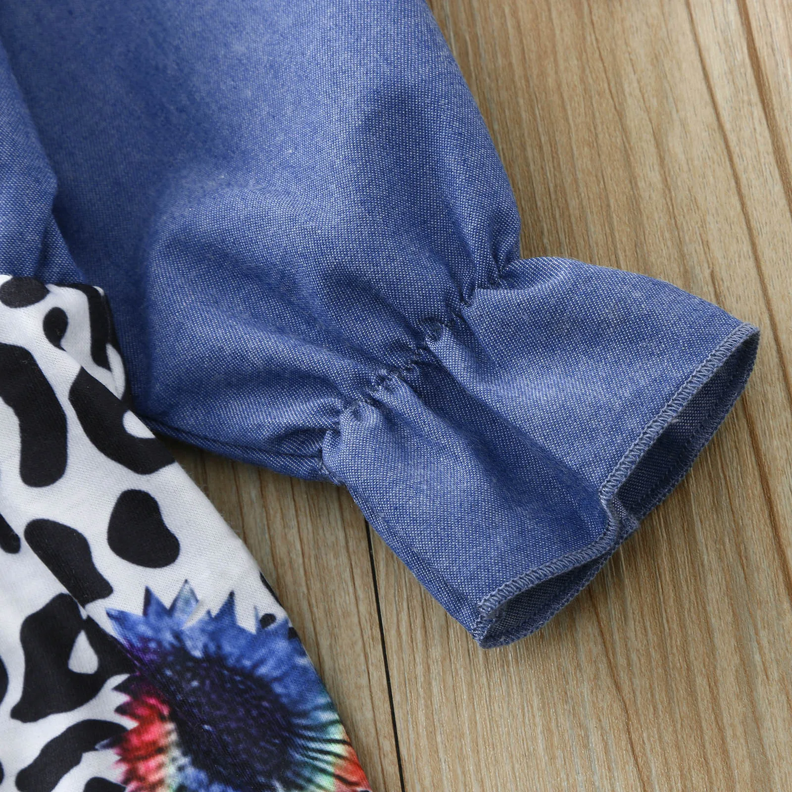 Одежда для малышей модная одежда девочек с леопардовым принтом и бантом из