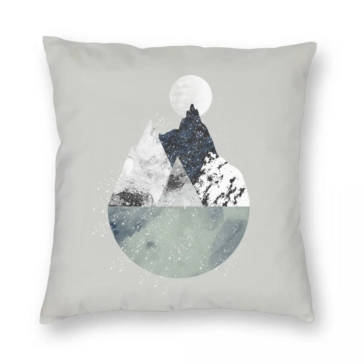 

Winter Square Pillowcase Polyester Linen Velvet Printed Zip Decor Home Cushion Cover Wholesale