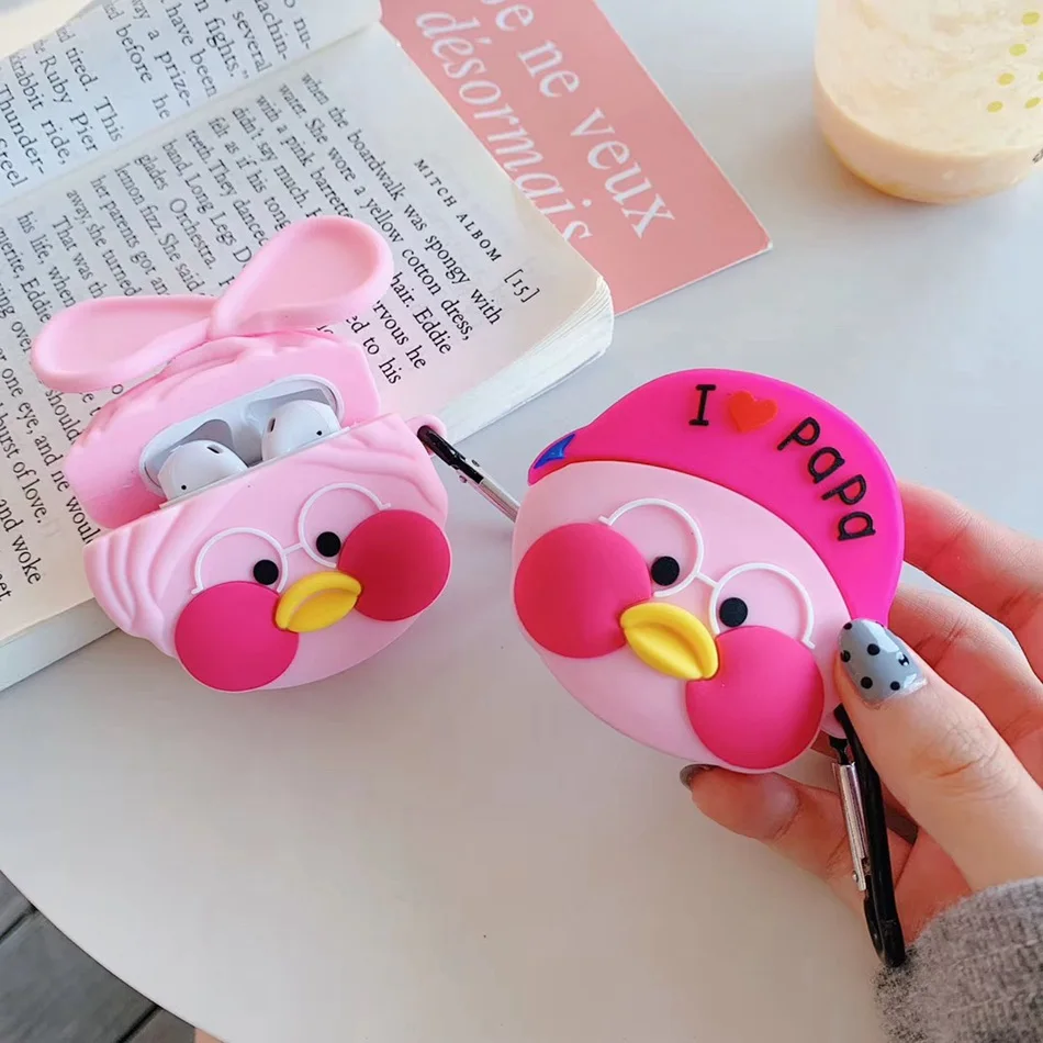 3D чехол для наушников s для AirPods чехол с милым мультяшным изображением бутылки молока для Apple Airpods Защитная крышка для Earpods чехол для наушников кольцевой ремешок