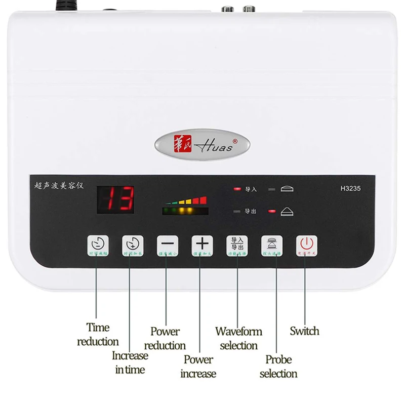 Kopen 2 In 1 Ultrasone Facial Machine Schoonheid Apparatuur Spot Speck Remover Voor Facial Massager Lifting Anti-Aging Rimpel Verwijderen