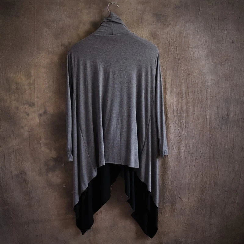 Spring And Autumn Swallow Tail Trimming Cardigan Long Cape Japanese Streetwear Japan Style Hip Hop Hoodie Unisex Sweatshirt Men | Мужская