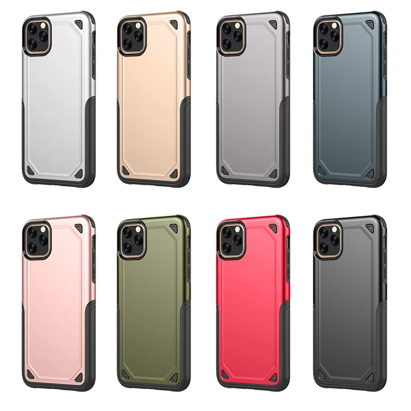 Military Shockproof Armor Phone Case For iPhone X XS 11 Pro Max XR 7 8 6 6S Plus Hybrid PC+Silicone Slim Rugged Protective Cover