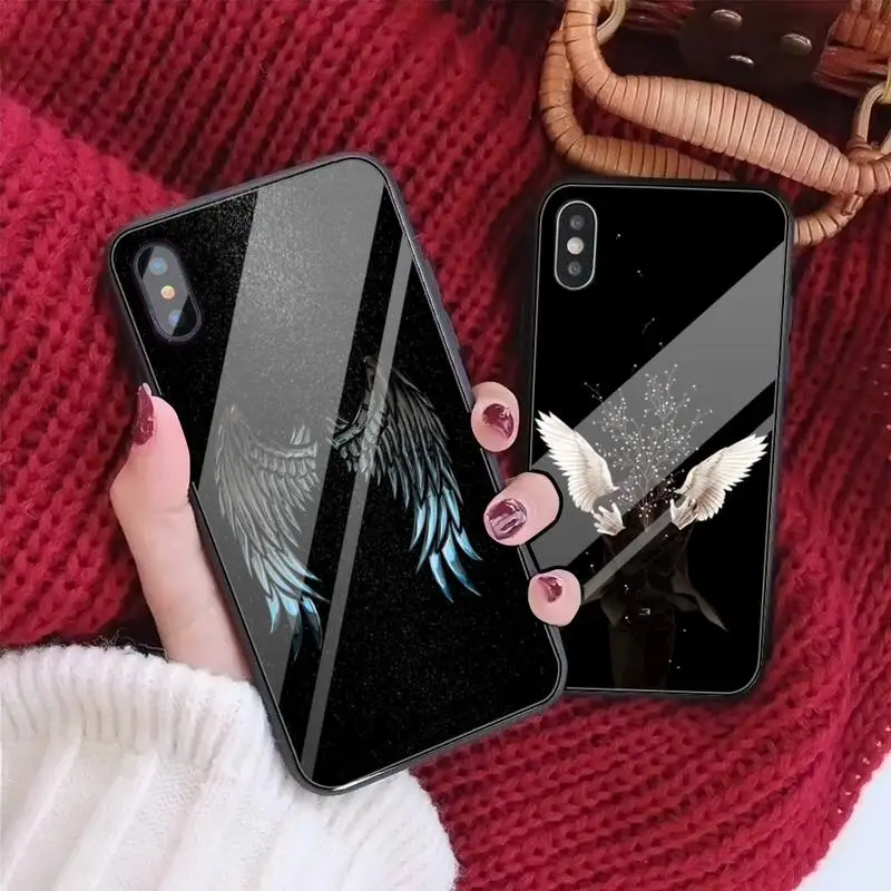 Чехол для телефона с ангельскими крыльями и тыквой Iphone 11 Pro MAX XR X 7 8Plus SE2020 сделай