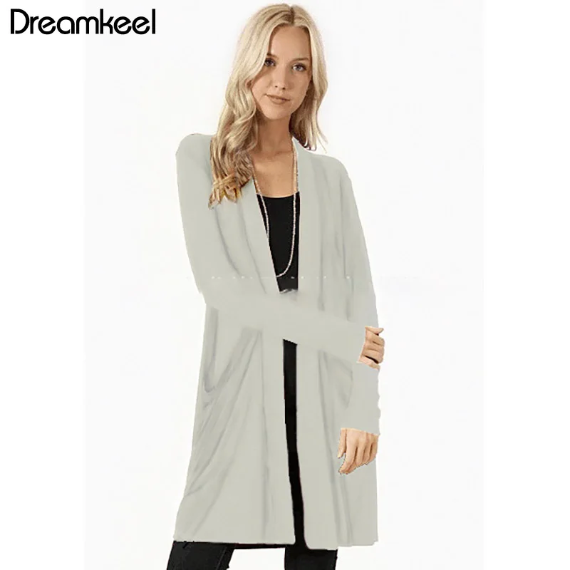 Кардиган женский вязаный с длинным рукавом осень размера плюс г. |