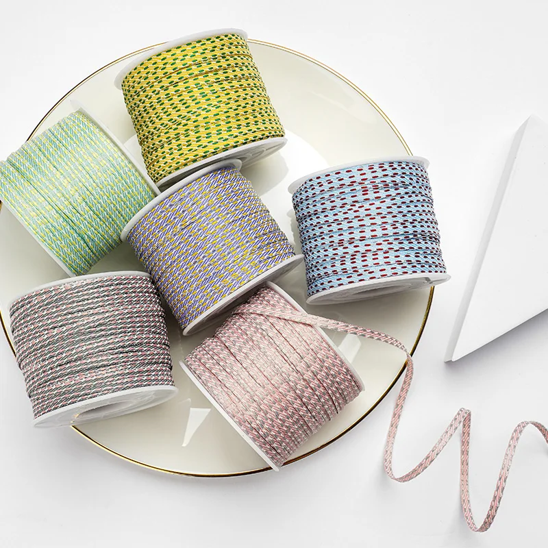 

3mm Narrow Dot Stripe Polyester Ribbons Satin 1/8" Sewing DIY Baby Bow Hair Clothing Accessories Material Wholesale 50Yards/Roll