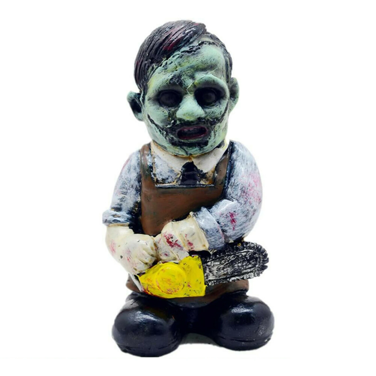 

Horror Movie Garden Statue Nightmare Saw Gnome Decorative Halloween Killer Dwarf Ornament for Home Patio Tabletop PLDI889