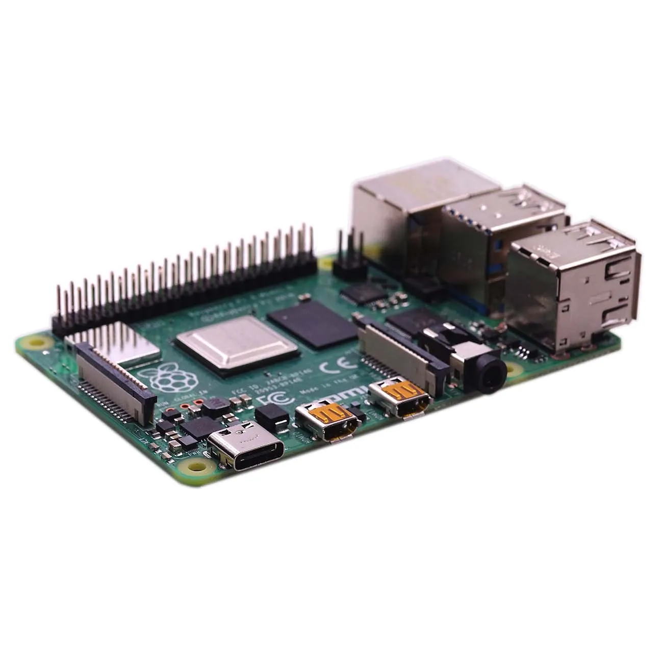 Официальная оригинальная макетная плата Raspberry Pi 4 Model B ОЗУ 1 ГБ/2 ГБ/4 Гб ядра ЦП 2019