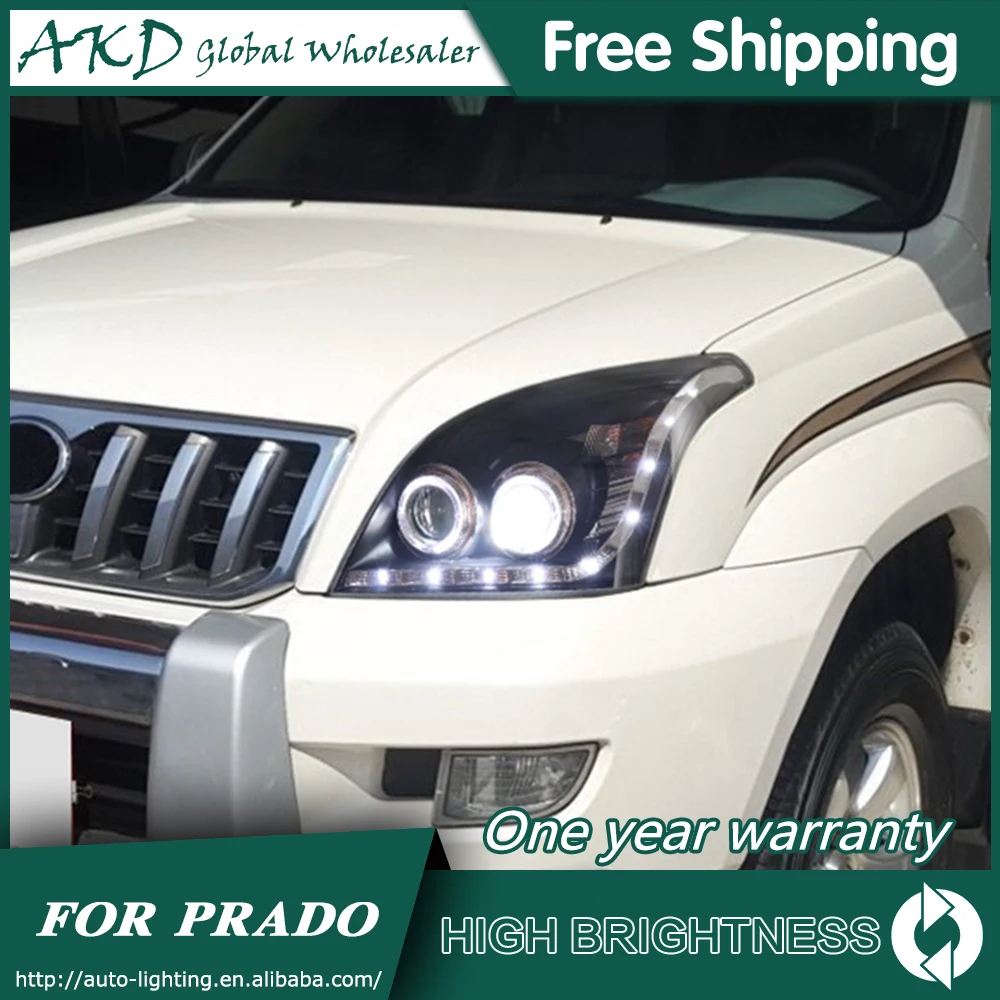Головной светильник s для автомобиля Toyota Prado LC150 2004 2009 DRL LED дневные ходовые