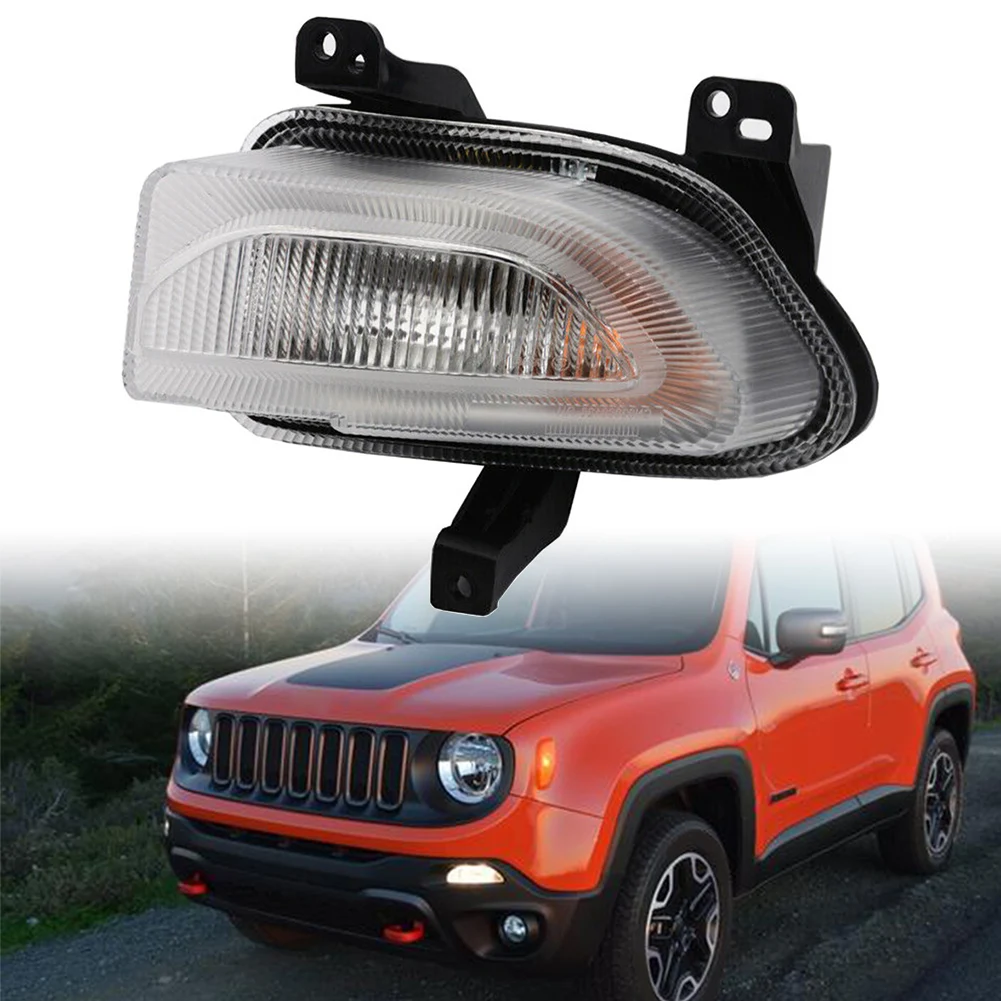 

Auto Front Left Park Turn Signal Light Lamp Clear Cover For Jeep Renegade 2015 2016 2017 2018 68256432AA