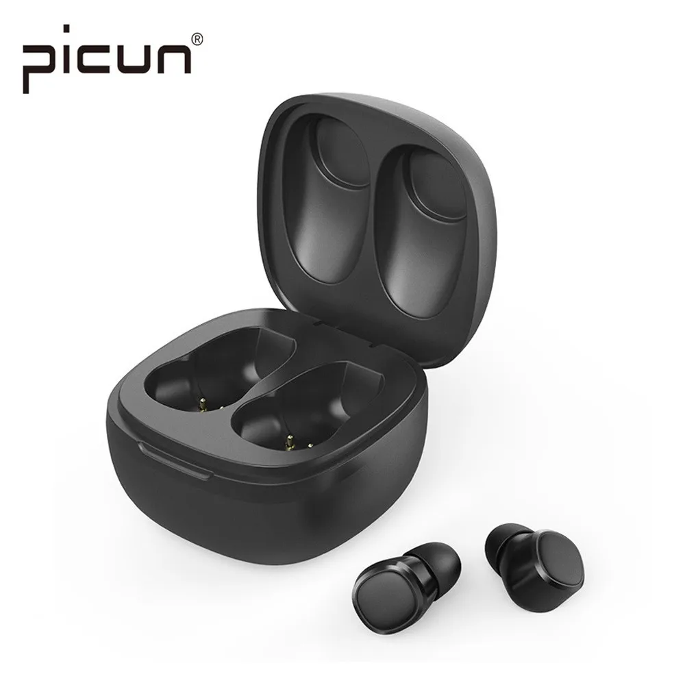 Фото Picun W5 TWS Bluetooth наушники мини портативные невидимые беспроводные Spotrs