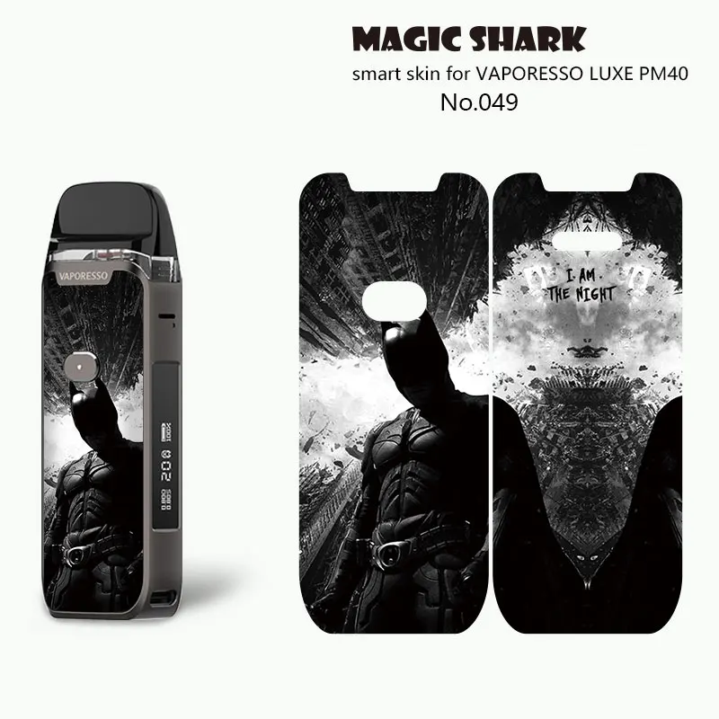 

50pcs High Quality Fashion Ultra Thin PVC Sticker For Vaporesso Luxe PM40 Vape Kit 19 Styles