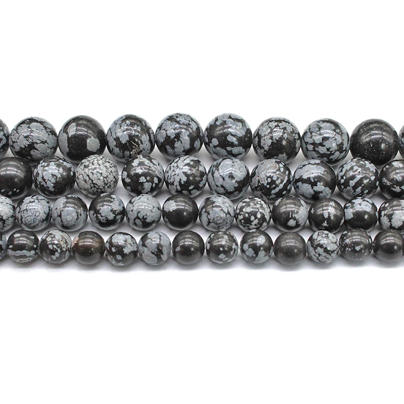 Натуральный камень обсидианом алебастра Круглые бусины для самостоятельного