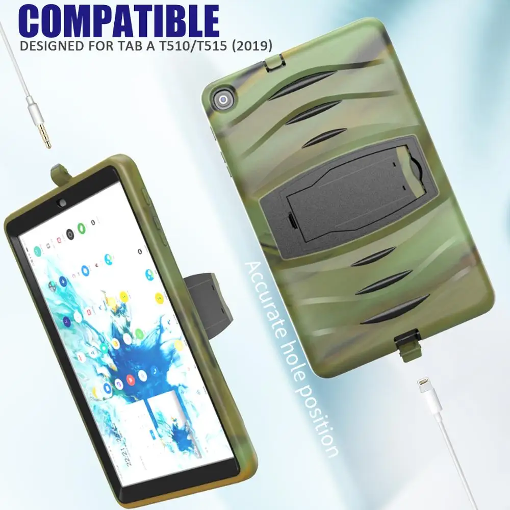 Armor Shockproof Tablet Case For Samsung Galaxy Tab A10.1 2019 T510 T515 Heavy Protective Rugged Duty Stand | Компьютеры и офис