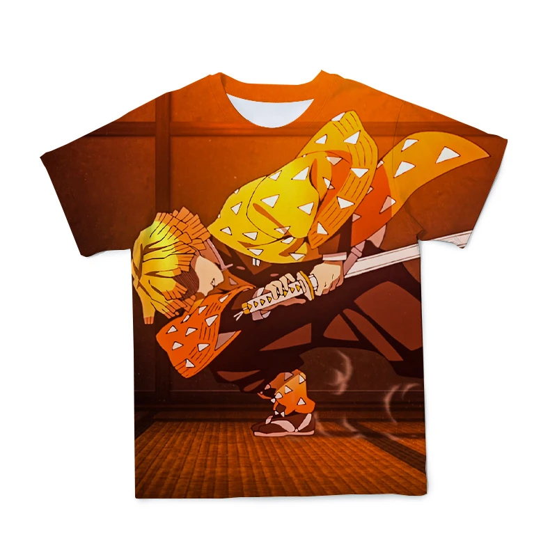 

Summer New Style 3D Men'S T-Shirt Ghost Killer Ninja Anime Fashion Breathable And Interesting Short Sleeve 100-6XL -Customizable