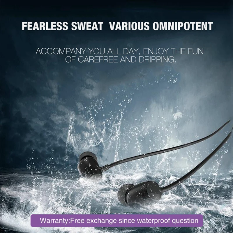 Bluetooth наушники LYMOC Q5 Беспроводные спортивные с шейным ободом 48 часов работы для