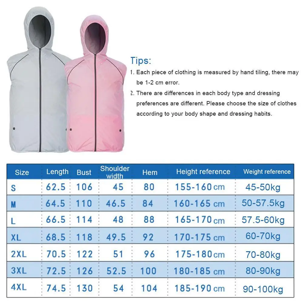 

Summer Cooling Hiking Vest Fishing Cycling Vest Air Conditioning Work Outdoors Quick Cooling Vest men women Cooling Charing Usb