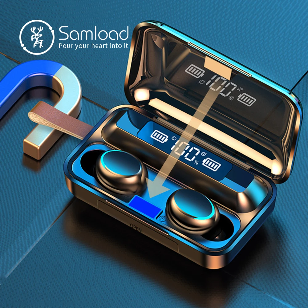 Наушники вкладыши Tws с Беспроводной наушники Bluetooth V5.0 in Ear стерео USB C Quick Charge 5 часов