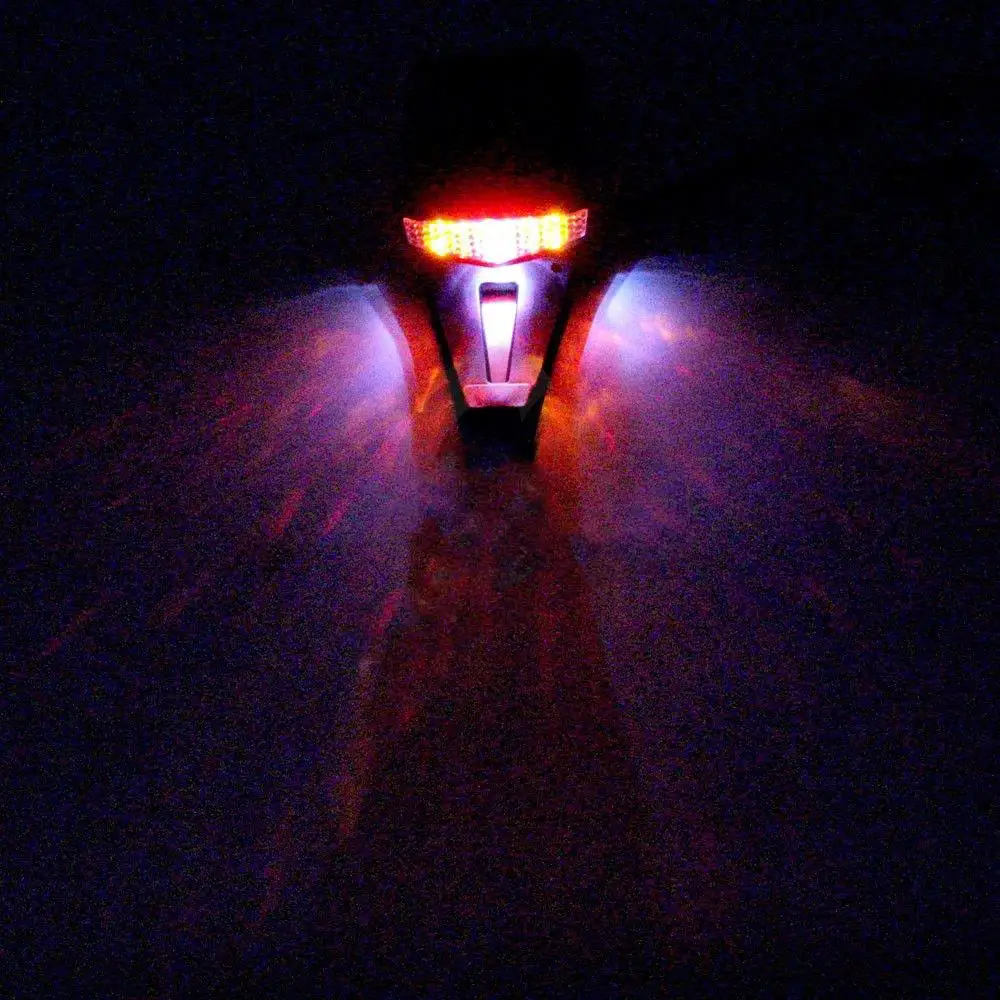 Universal Dirt Bike LED Rear Fender Brake Tail Light Turn Signal Lamp Motorcycle |