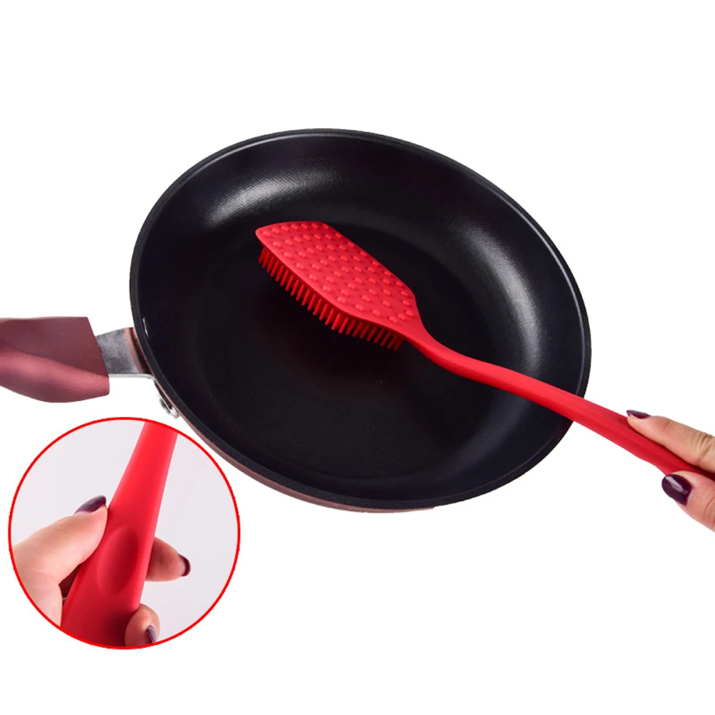 Щетка для мытья посуды силиконовая щетка чистки сковородок кухонная домашнего