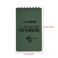 notebook all weather waterproof writing paper note book military outdoors camping a0kb