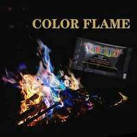 1pcs color flame bonfire outdoor camping flame colorful changing powder supplies magic fire survival tools mineral powder