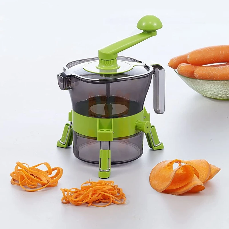 

Vegetable Spiralizer Slicer Veggie Spiralizer Zucchini Spiraler Spiralizer Maker with Container with Multiple Blades