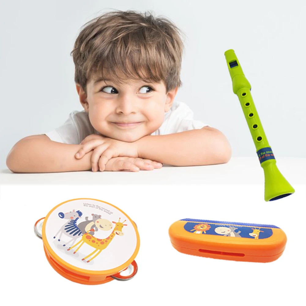 Детская музыкальная барабанная гармоника набор музыкальных перкуссионных