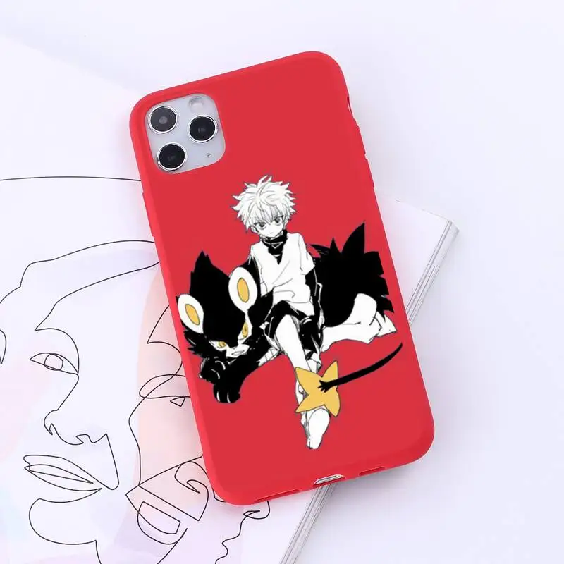 

HUNTERHUNTER Killua Zoldyck Phone Case Candy Color for iPhone 6 7 8 11 12 s mini pro X XS XR MAX Plus